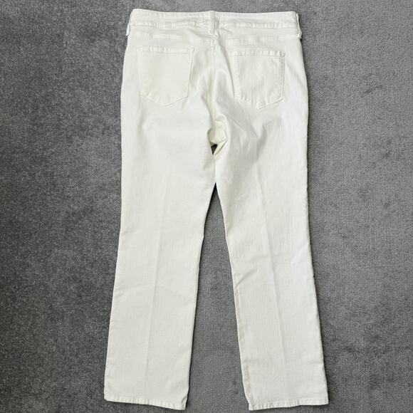 NYDJ Marilyn Straight Jeans Womens 16P Cream Lift Tuck Stretch Denim Petite - Picture 10 of 12